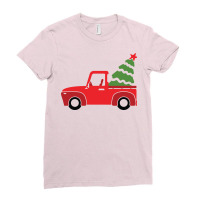 Christmas Truck Ladies Fitted T-shirt | Artistshot