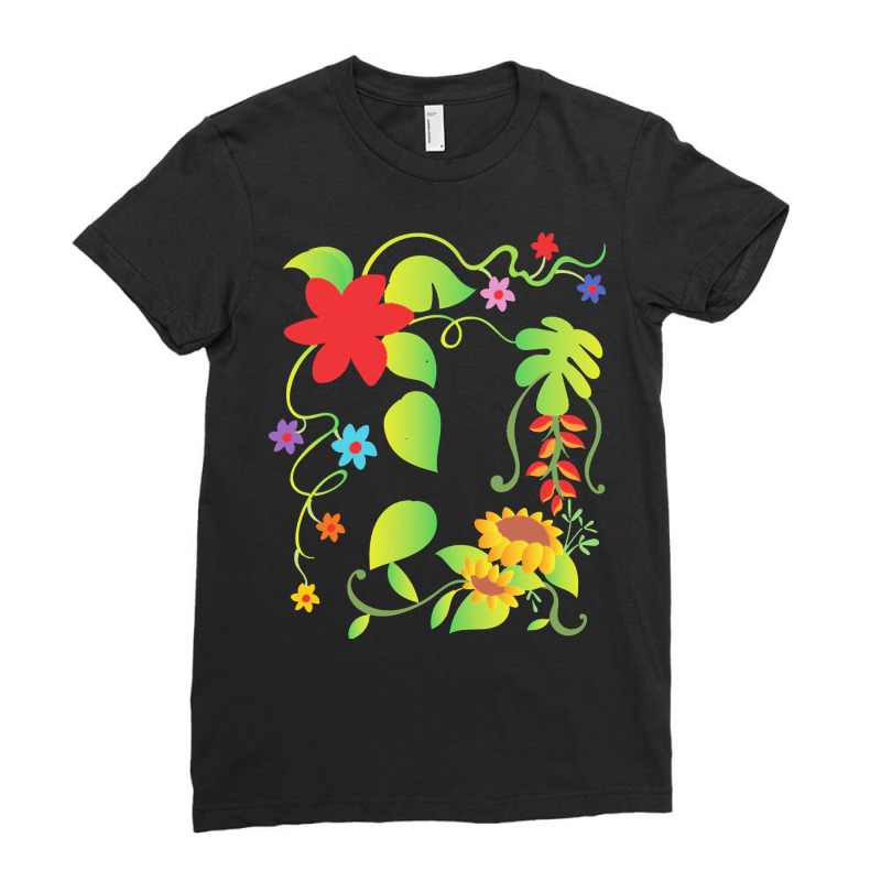 Botanical T  Shirt Botanical Plants Garden Flowers Gardener Botanical Ladies Fitted T-Shirt by freddy08359 | Artistshot