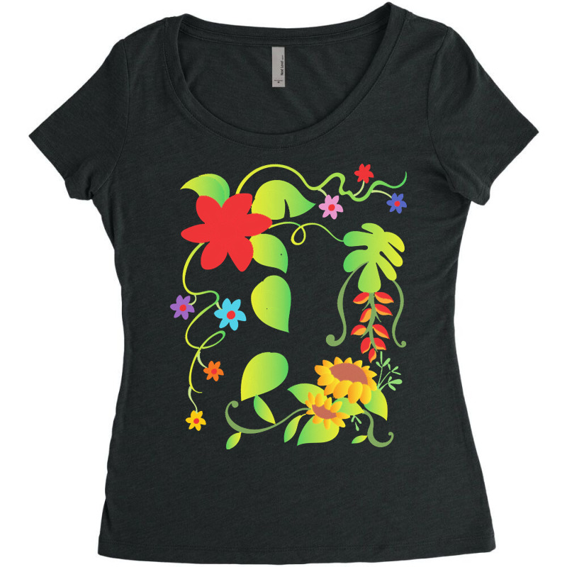 Botanical T  Shirt Botanical Plants Garden Flowers Gardener Botanical Women's Triblend Scoop T-shirt by freddy08359 | Artistshot