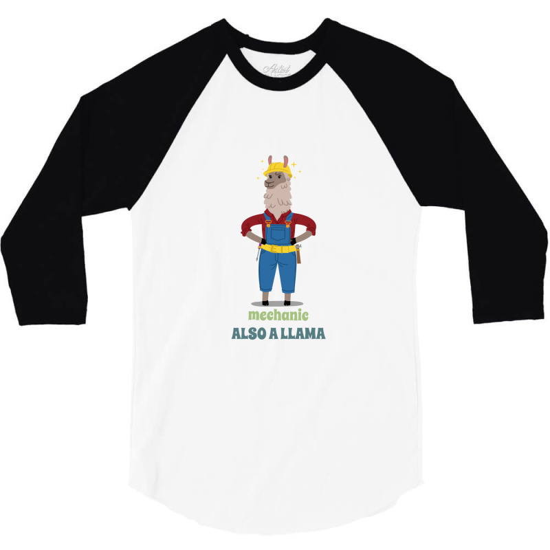 Mechanics Llama 3/4 Sleeve Shirt by KimberlyKeiza | Artistshot