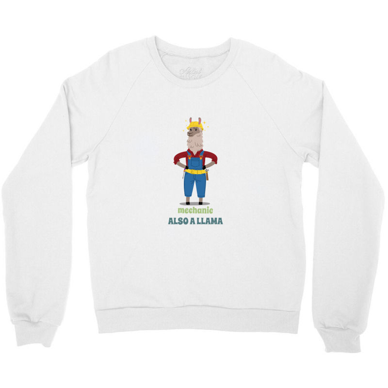 Mechanics Llama Crewneck Sweatshirt by KimberlyKeiza | Artistshot