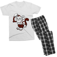 Monkey Cute Men's T-shirt Pajama Set | Artistshot