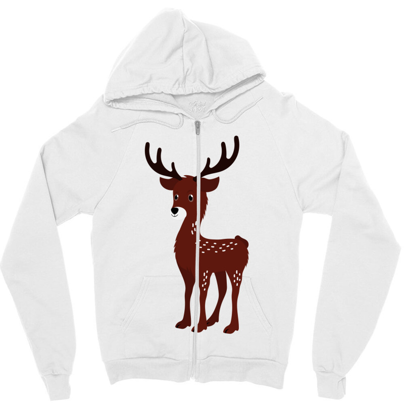 Mouse Deer Zipper Hoodie by KimberlyKeiza | Artistshot