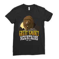 Bear Great Smoky Mountains National Park Bear 239 Forest Ladies Fitted T-shirt | Artistshot