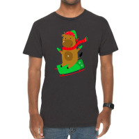 Deer Santa Vintage T-shirt | Artistshot