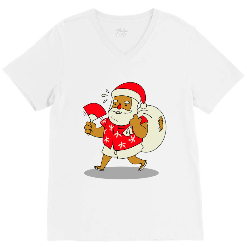 Santa Claus Gift V-Neck Tee by KimberlyKeiza | Artistshot