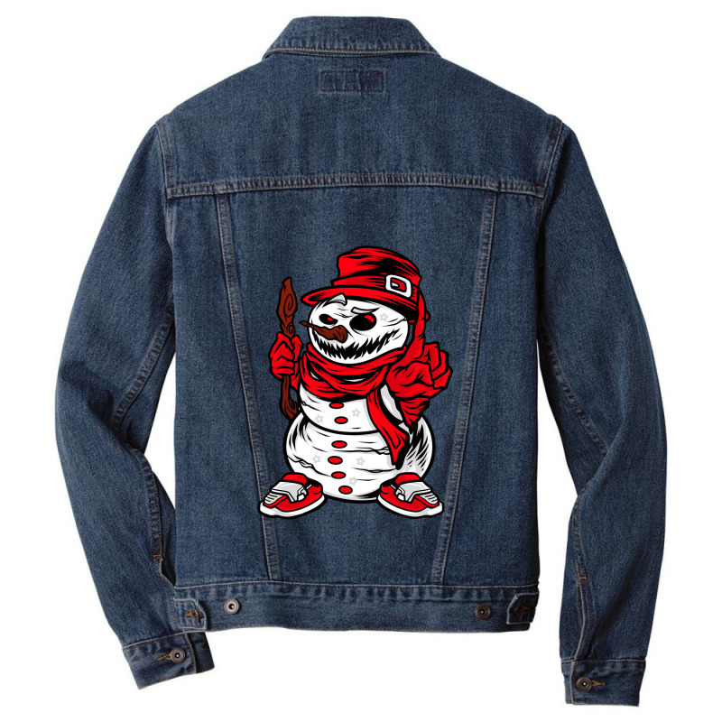 Scary Snowman Men Denim Jacket by KimberlyKeiza | Artistshot