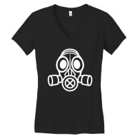 Gas Mask Women's V-neck T-shirt | Artistshot