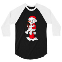 Snowman Reading Book 3/4 Sleeve Shirt | Artistshot