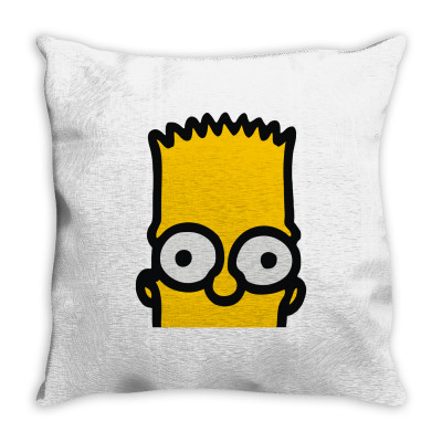 Bart Simpson Throw Pillow Designed By Mdk Art