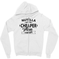 Nutella Is Cheaper Than Therapy Zipper Hoodie | Artistshot