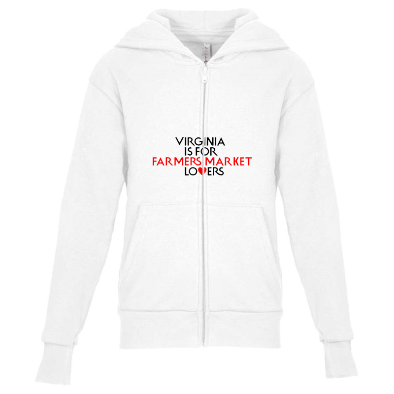 Virginia Is For Farmers Market Lovers Youth Zipper Hoodie by jambudemak | Artistshot