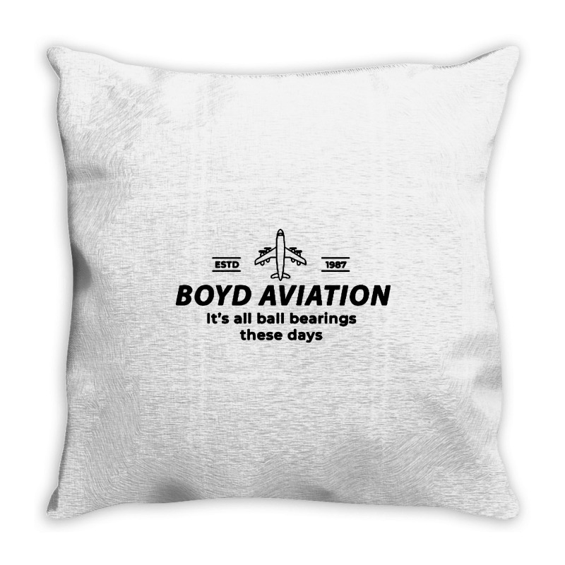 Boyd Aviation Throw Pillow | Artistshot