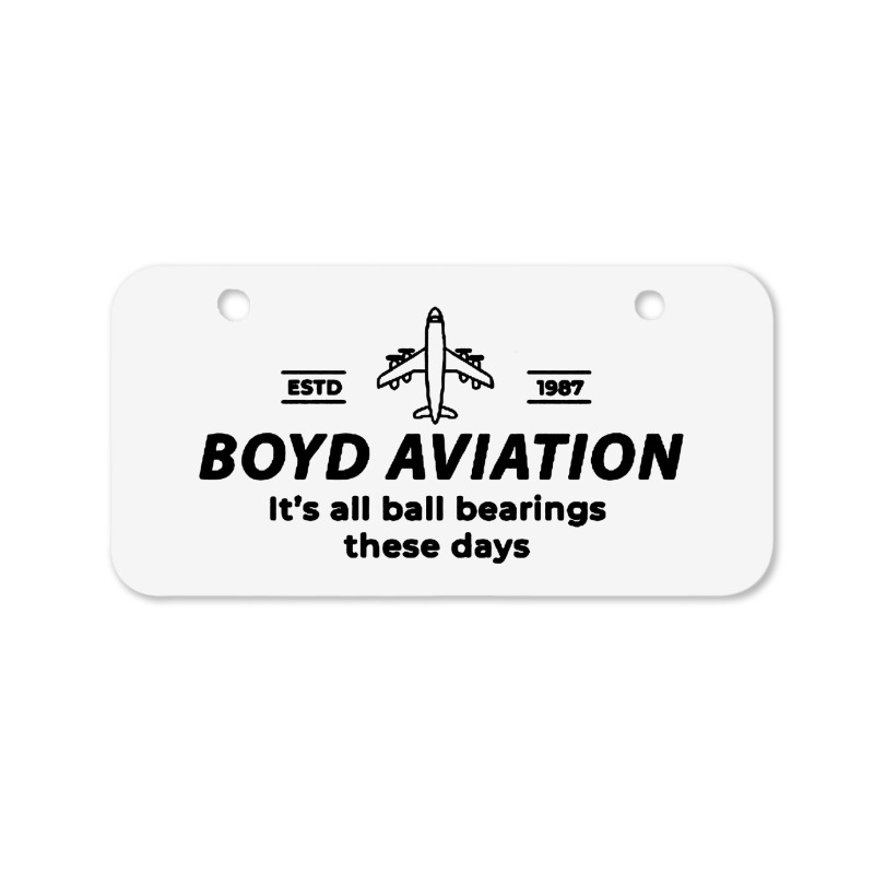 Boyd Aviation Bicycle License Plate | Artistshot