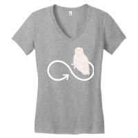 Owl T  Shirt Owl Lover Infinity Symbol Forest Animal Owl T  Shirt Women's V-neck T-shirt | Artistshot