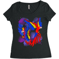 Parrot T  Shirt Birdwatching Macaw Bird Exotic Parrot T  Shirt Women's Triblend Scoop T-shirt | Artistshot