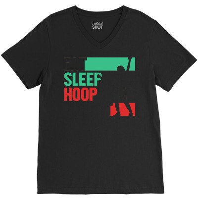 Hula Hoop T  Shirt Eat Sleep Hula Hoop Dance Hula Hooper Hooping Fitne V-neck Tee Designed By Promotionshop