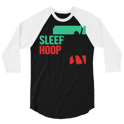 Hula Hoop T  Shirt Eat Sleep Hula Hoop Dance Hula Hooper Hooping Fitne 3/4 Sleeve Shirt Designed By Promotionshop