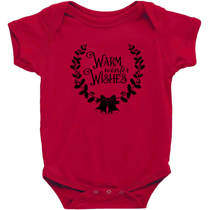 Warm Winter Wishes Baby Bodysuit by Chiks | Artistshot