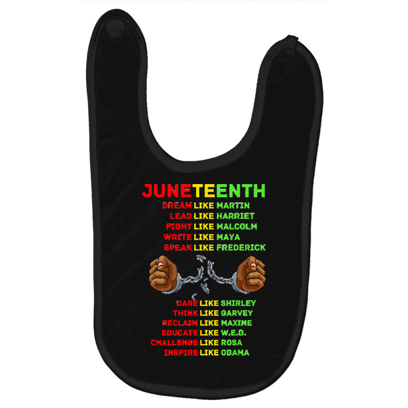 Juneteenth Insprire Like Martin T  Shirtjuneteenth Insprire Like Marti Baby Bibs | Artistshot