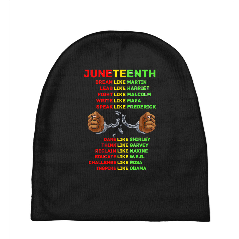 Juneteenth Insprire Like Martin T  Shirtjuneteenth Insprire Like Marti Baby Beanies | Artistshot