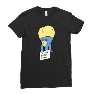 Big Butt Skinner Ladies Fitted T-shirt Designed By Mukidey