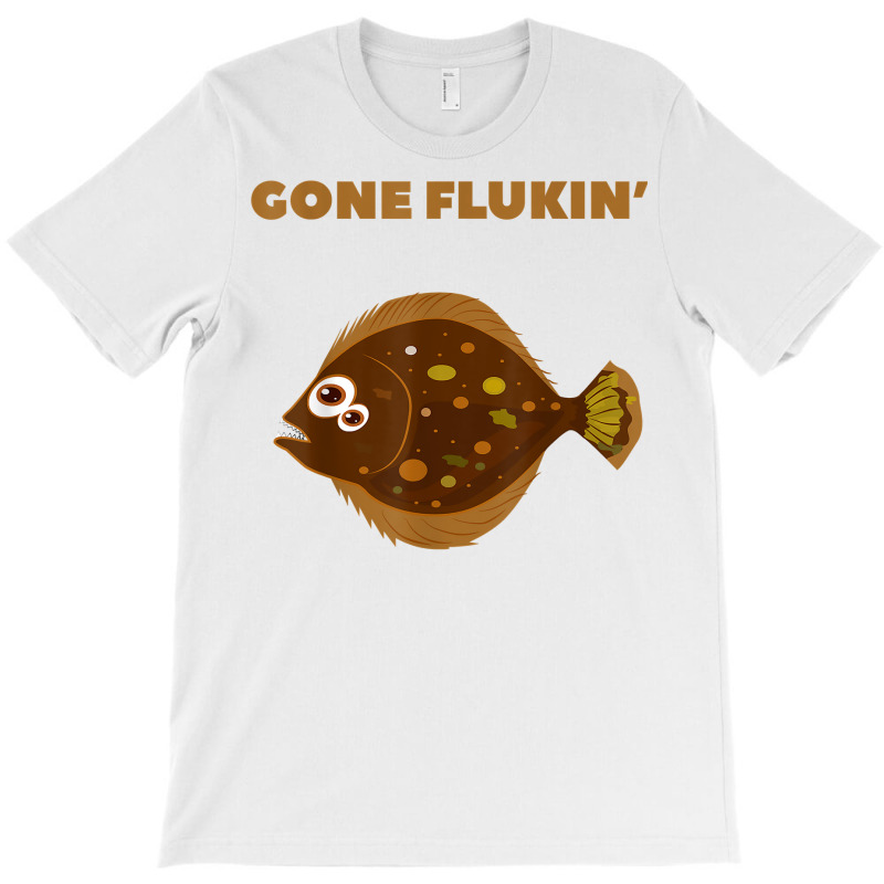 Gone Flukin' Summer Flounder Funny Fishing T Shirt T-shirt | Artistshot