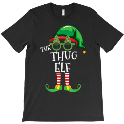 Thug Elf Matching Christmas Group Party Pjs Family Outfits T Shirt T-shirt Designed By Mcinty454893