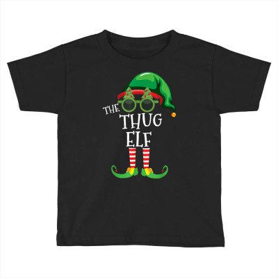 Thug Elf Matching Christmas Group Party Pjs Family Outfits T Shirt Toddler T-shirt Designed By Mcinty454893