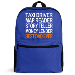 taxi driver best dad ever fathers day birthday christmas present gift Backpack | Artistshot