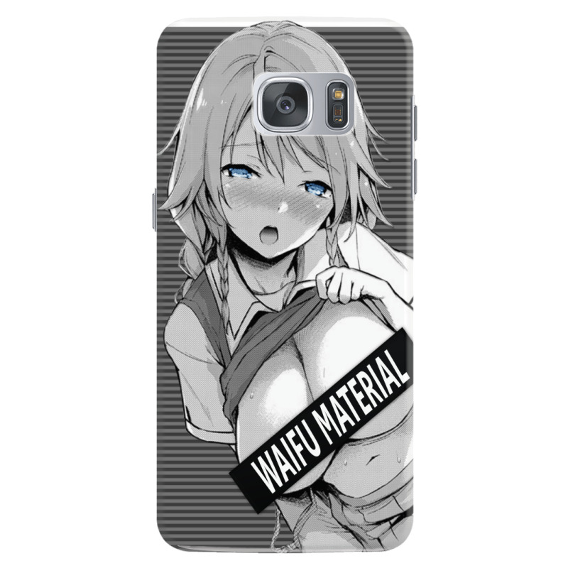 Custom Waifu Material Hentai Otaku Ahegao Lewd Anime Busty Girl Samsung Galaxy S7 Case By Dimensionalxone Artistshot