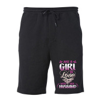 Just A Girl In Love Husband Fleece Short | Artistshot