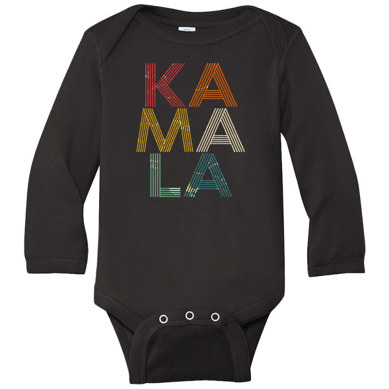 Retro Colors Kamala Long Sleeve Baby Bodysuit | Artistshot