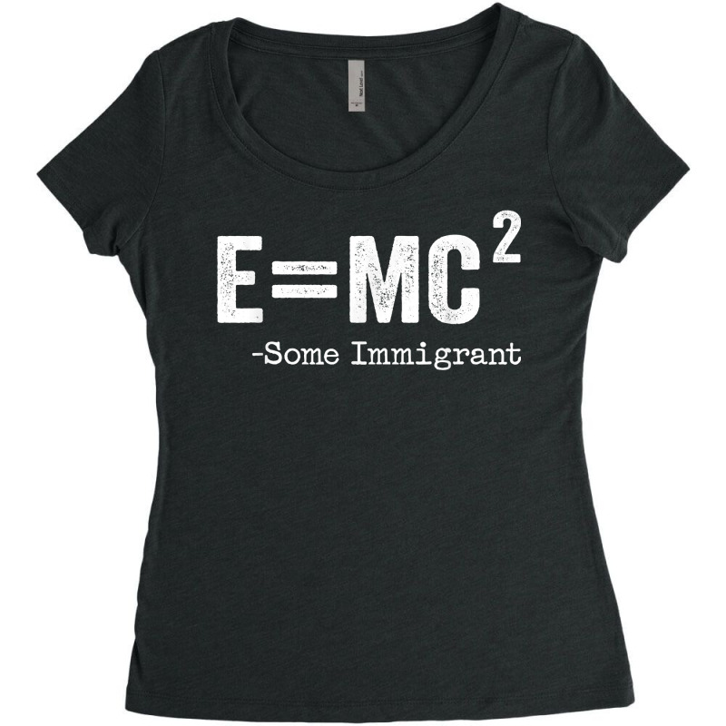 E=mc2 Equation  Funny Science   E=mc2 Math T Shirt Women's Triblend Scoop T-shirt by holly434 | Artistshot