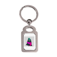 Ghost Of Disapproval #524 Silver Rectangle Keychain | Artistshot