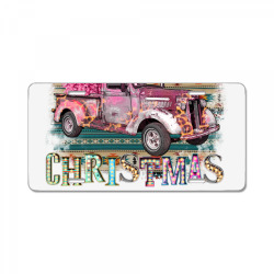funky christmas truck License Plate | Artistshot
