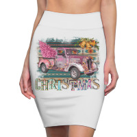 Funky Christmas Truck Pencil Skirts | Artistshot