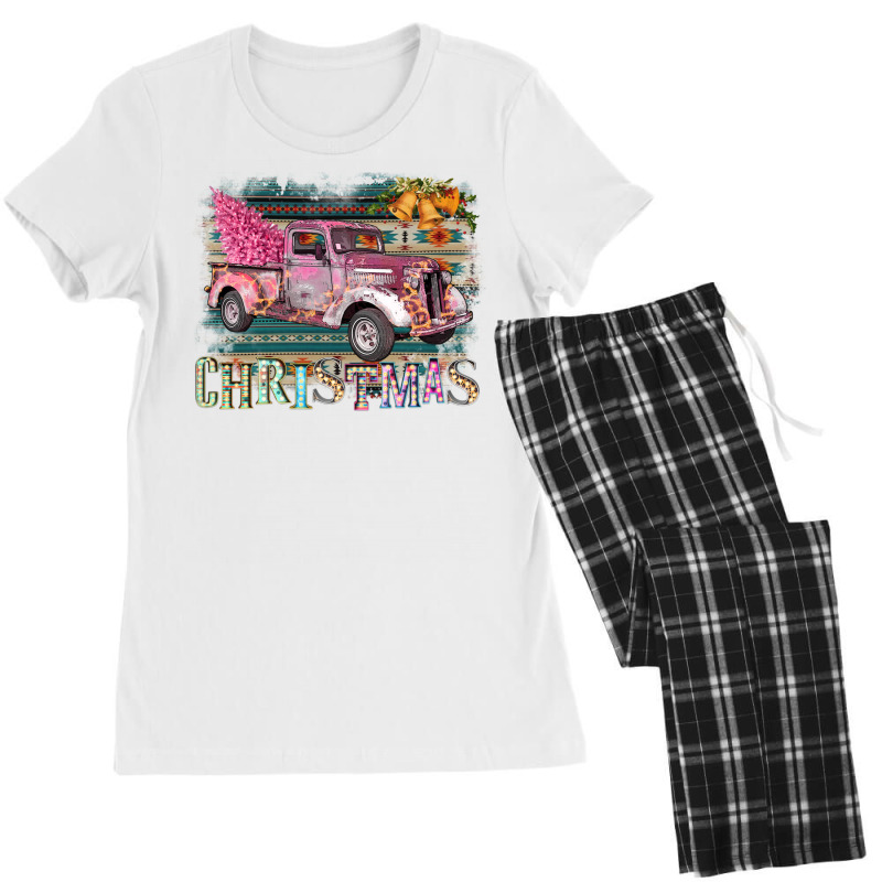 Funky Christmas Truck Women's Pajamas Set | Artistshot
