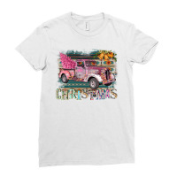 Funky Christmas Truck Ladies Fitted T-shirt | Artistshot