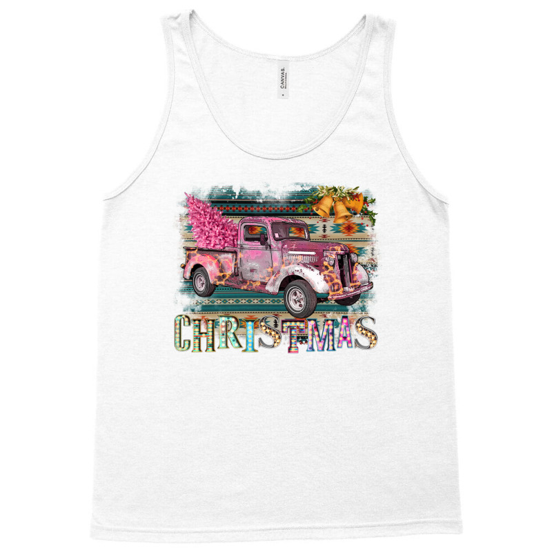 Funky Christmas Truck Tank Top | Artistshot