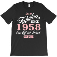 Sassy Fabulous Since 1958 Birthday Gift T-shirt | Artistshot