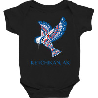 Ketchikan Alaska Kingfisher Native American Indian Bird Art T Shirt Baby Bodysuit | Artistshot