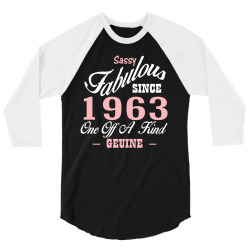 sassy fabulous since 1963 birthday gift 3/4 Sleeve Shirt | Artistshot