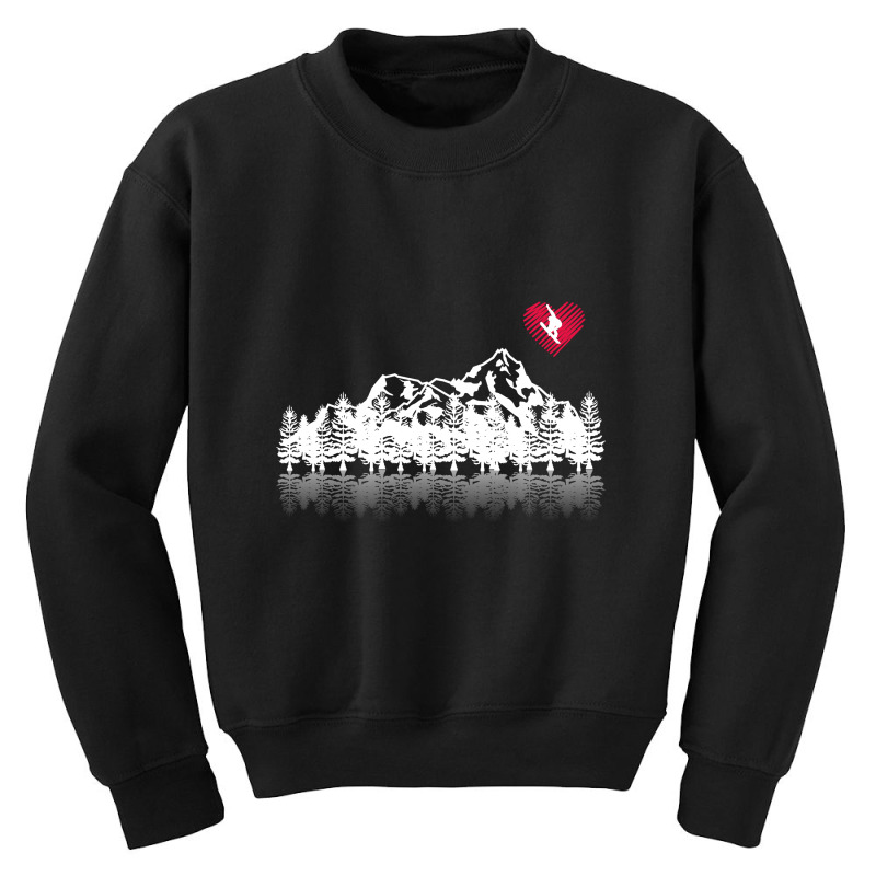 Skiing Forest Youth Sweatshirt | Artistshot