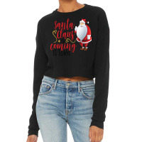 Santa Claus Is Coming Santa Claus Christmas Cropped Sweater | Artistshot