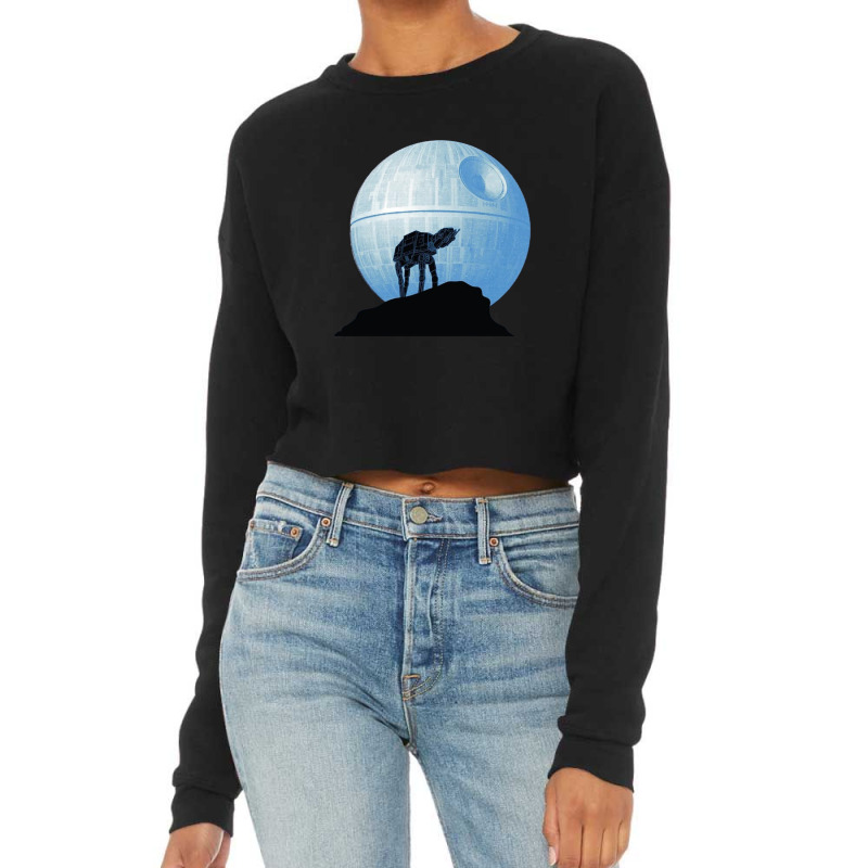 Howl At At The Moon Cropped Sweater by micondes | Artistshot