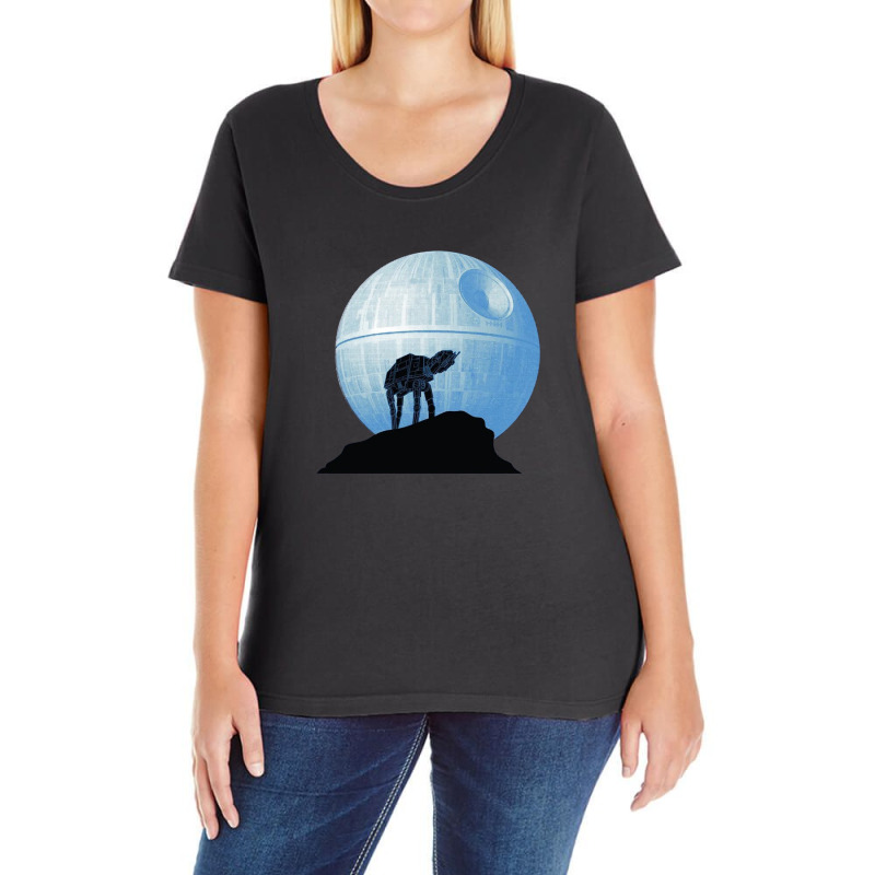 Howl At At The Moon Ladies Curvy T-Shirt by micondes | Artistshot