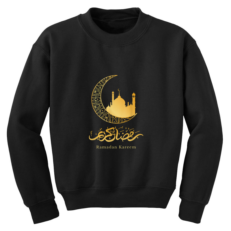 Arabic Ramadan Kareem Decoration Islamic Celebration Youth Sweatshirt by asilamiraty | Artistshot