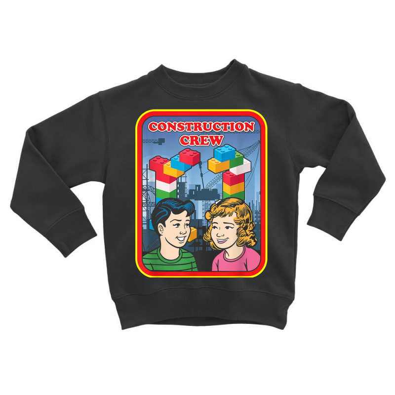 Construction Crew Master Builder Engineer Building Blocks T Shirt Toddler Sweatshirt | Artistshot