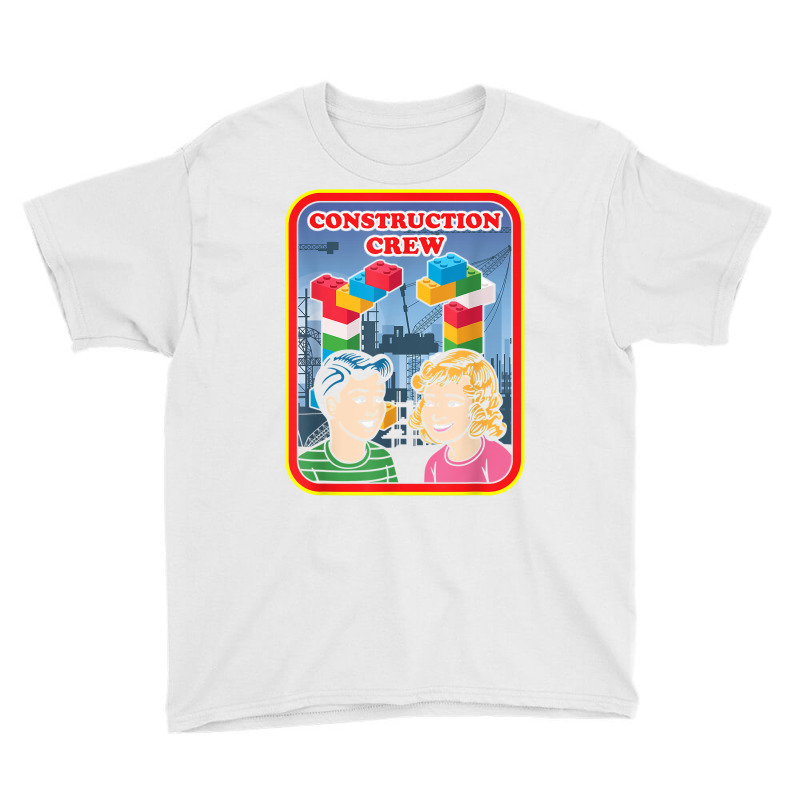 Construction Crew Master Builder Engineer Building Blocks T Shirt Youth Tee | Artistshot